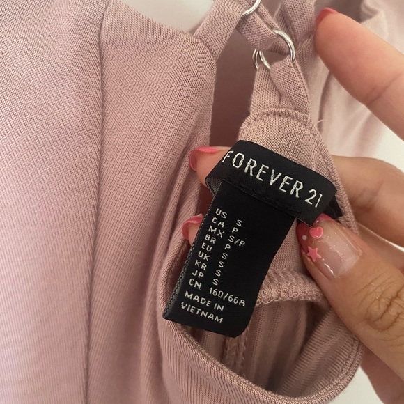 Mauve Pink Drape Back Cut-out Romper - Picture 5 of 5